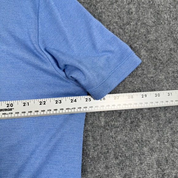 Theory T Shirt XXL Light Blue Henley Style Short‎ Sleeve Casual 1/4 Button Men's - Picture 7 of 8